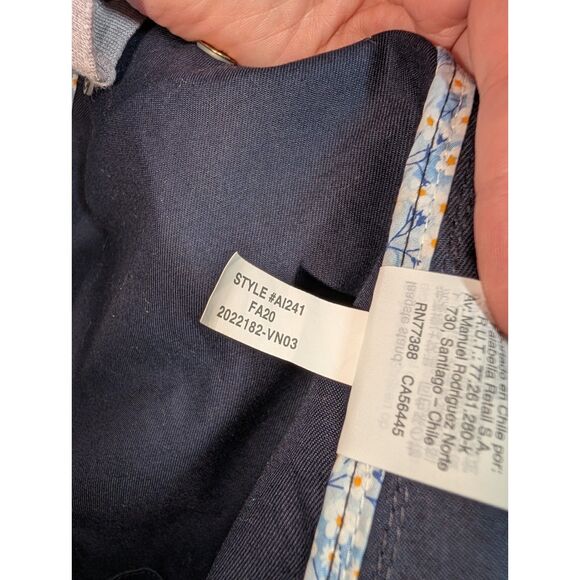 J.Crew Navy Barn Jacket with Liberty Floral Print Fabric, Women's Size L - Picture 14 of 16